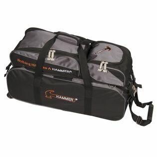 Bowlingtas Hammer Premium Triple Tote With Removable Pouch Black