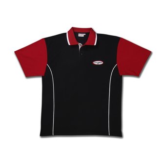 Kleding Columbia 300 Black-Red Polo